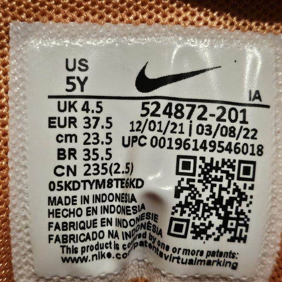 Nike ACG Woodside 2 High GS Orange, Brown Youth 5Y #524872-201 - Picture 9 of 9